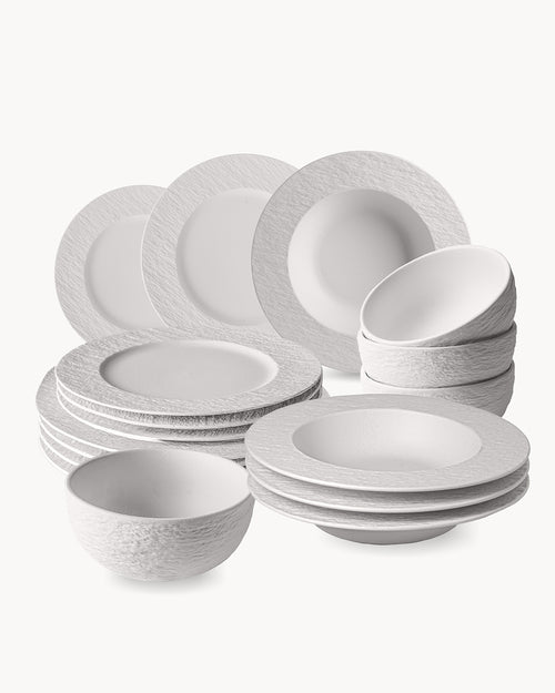 Geschirrset Oasis 16 teilig für 4 Personen mit Suppentellern