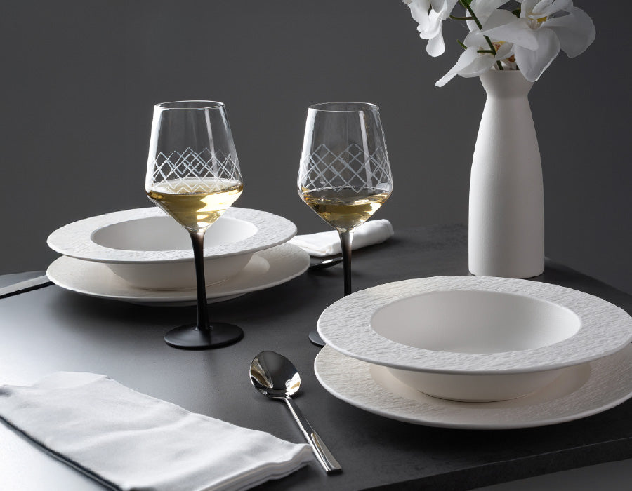 Geschirrset Oasis 16 teilig für 4 Personen mit Suppentellern