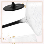 Miamio Coupe Gläser Crystaluna 4er Set Glas mit schwarzem Fuß