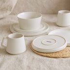 Miamio Geschirr Set Luxe 32-teilig für 8 Personen, Tassen & Teller Keramik