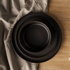 Miamio Geschirrset tassen und teller Sierra basalt 2