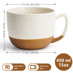 Miamio Kaffeetassen Aura 4er Set Keramik 450ml