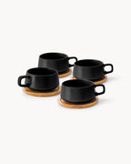 Miamio Cappuccinotassen Luxe 4er Set Keramik 320ml