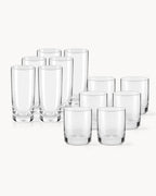 Miamio Geschirr - Glaser Set 12-teilig (370ml & 450ml) klar