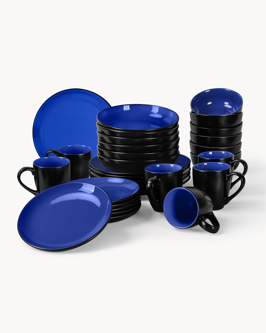 Miamio Geschirr Set Le Papillon 30-teilig für 6 Personen Keramik