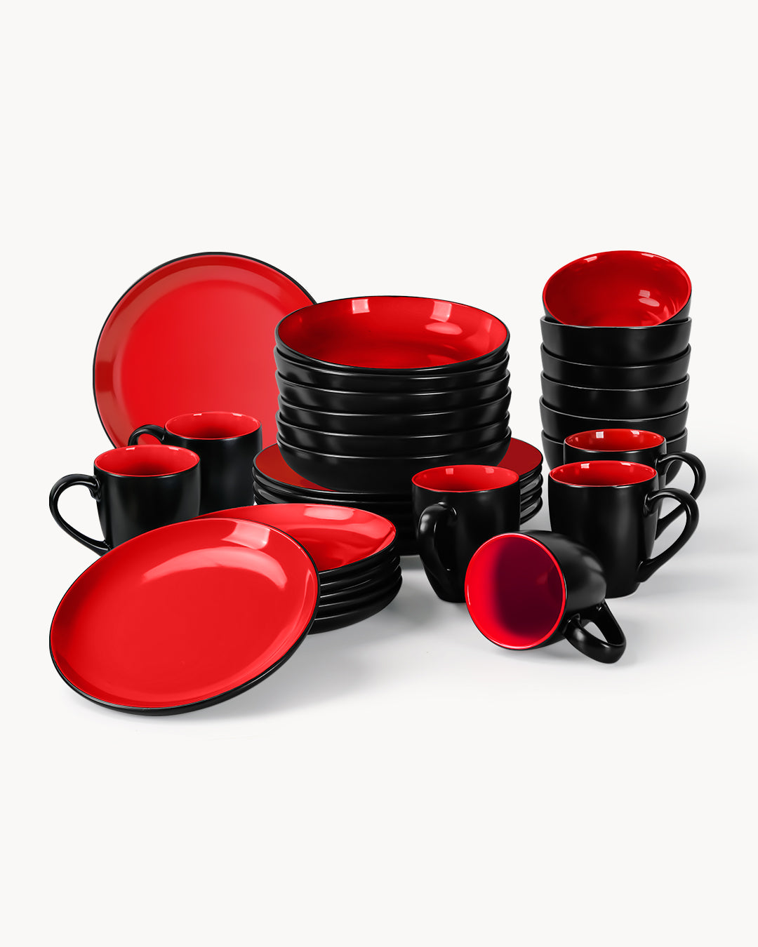 Miamio Geschirr Set Le Papillon 30-teilig für 6 Personen Keramik