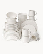 Miamio Geschirr Set Luxe 32-teilig für 8 Personen, Tassen & Teller Keramik