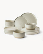 Miamio Geschirrset Sierra 12 teilig für 4 Personen sand