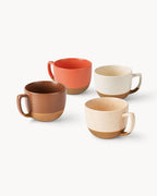 Miamio Kaffeetassen Aura 4er Set Keramik 450ml