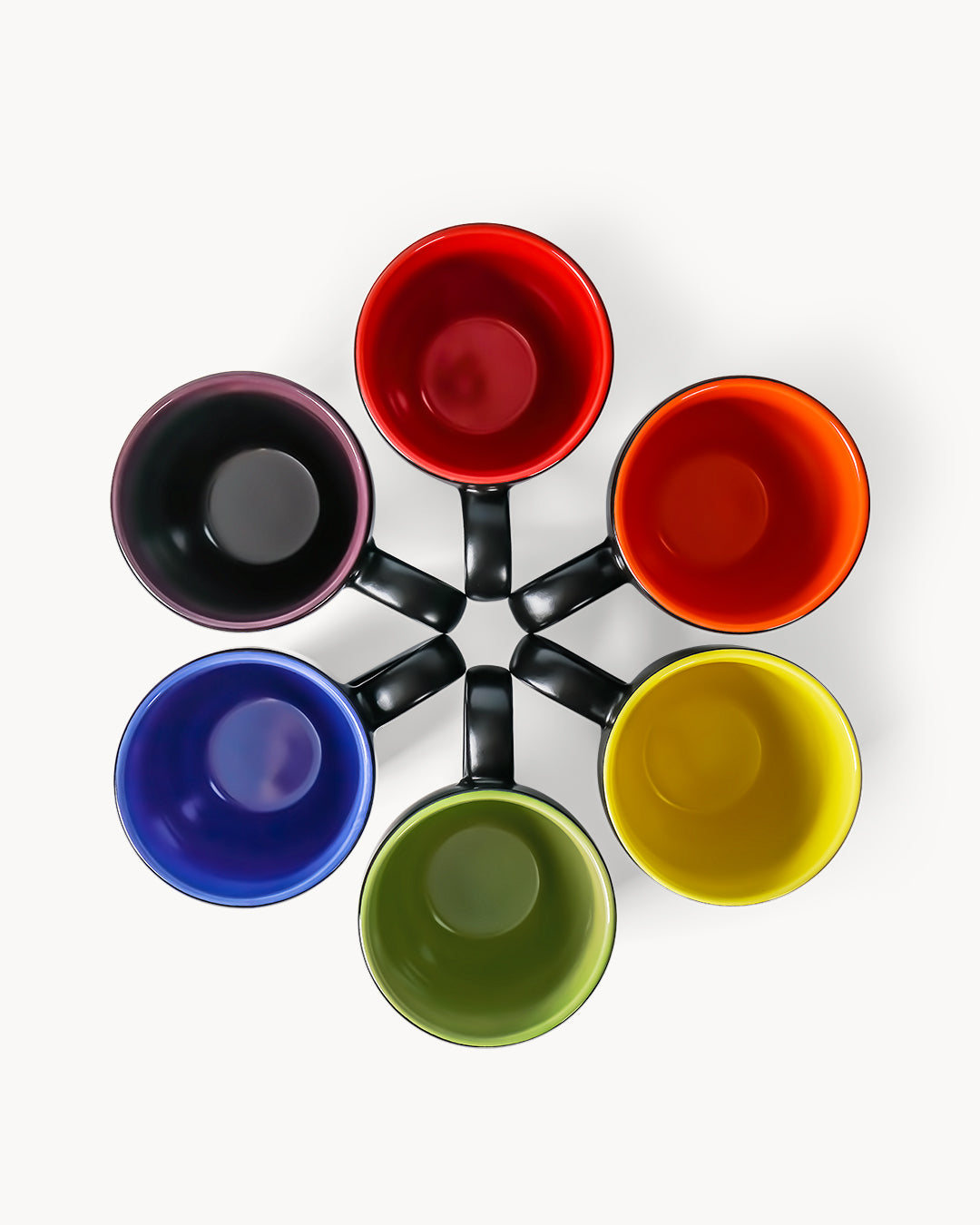 Miamio Kaffeetassen Le Papillon 6er Set Keramik 350ml