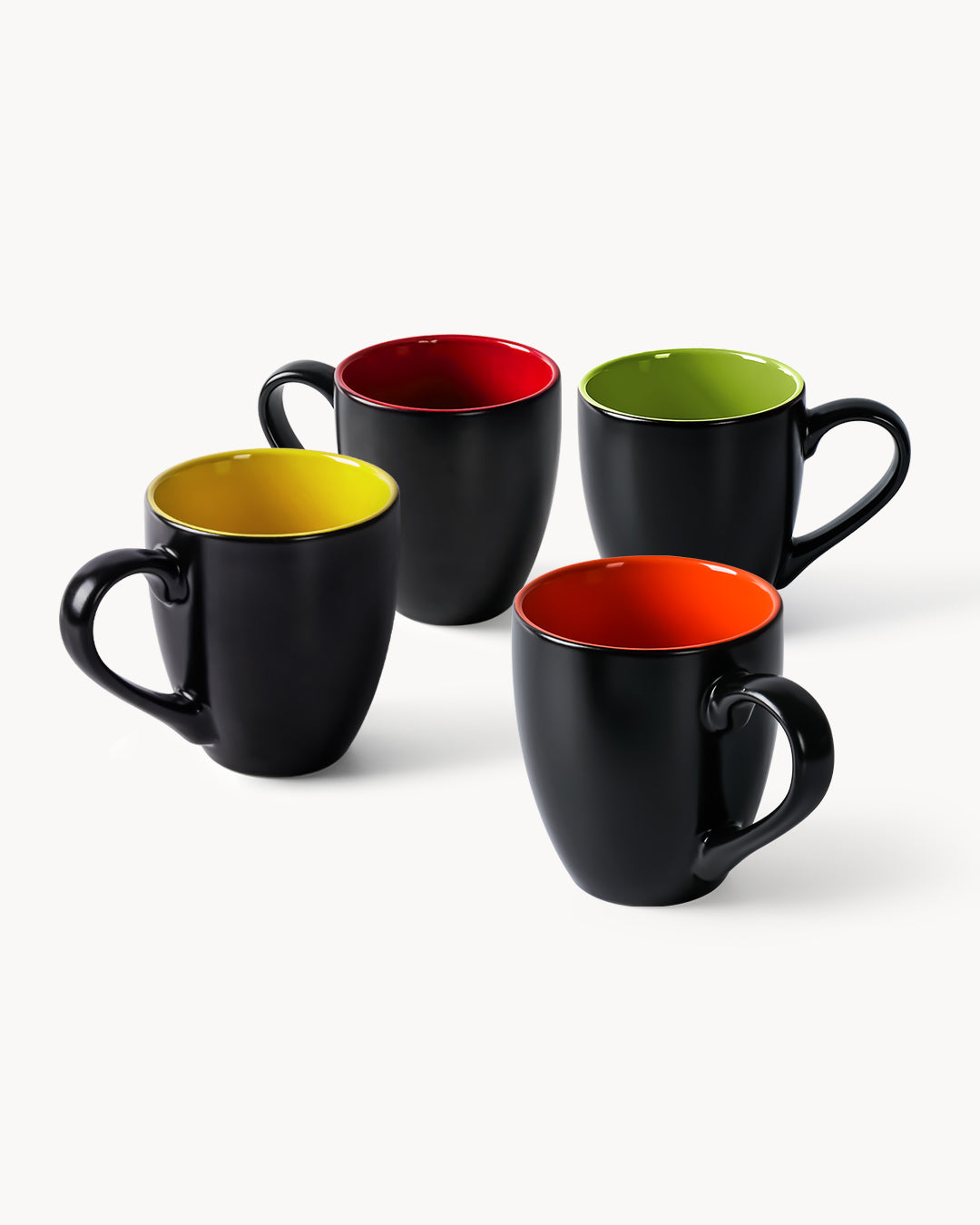 Miamio Kaffeetassen Le Papillon 6er Set Keramik 350ml