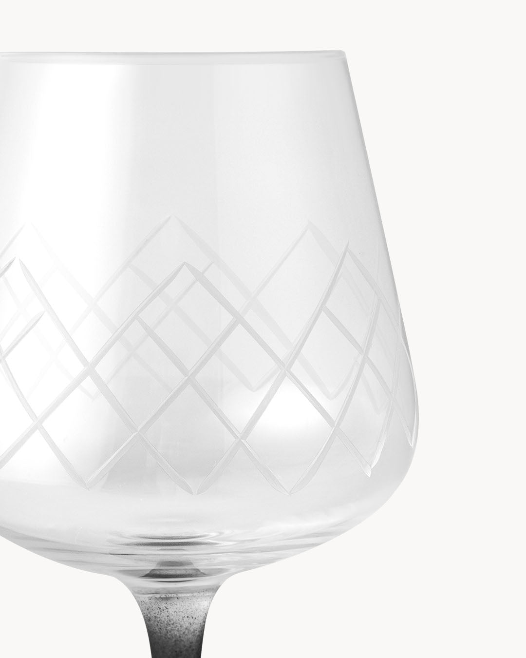 Miamio Rotweinglaser Crystaluna 4er Set Glas mit schwarzem Fuß