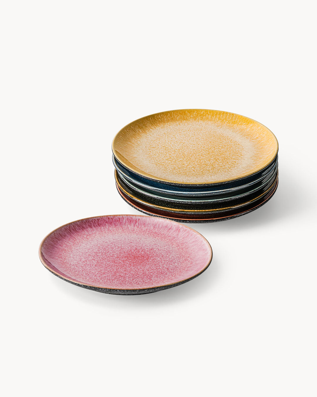 Miamio Teller Set Las Palmitas 6er Keramik 21-26 cm
